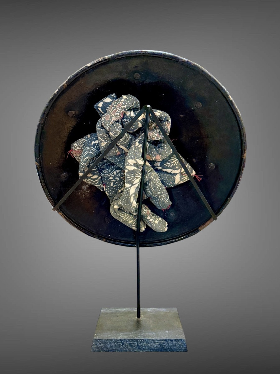Jingasa Of A Samurai Of The Kobayakawa Clan - Edo Period (1603-1868).-photo-4