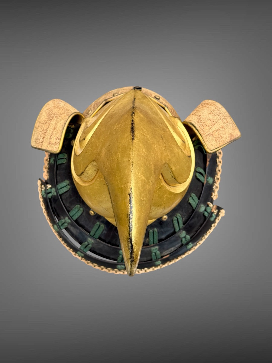 Eboshi Kawari Kabuto With Hozon Shiryo Certificate - Late Edo Period (1603-1868).-photo-6