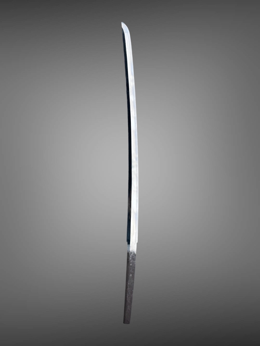Sabre Japonais Katana signé de Ryuginsai Hirotsuna, daté 1863 - Certificat NBTHK Hozon.-photo-5