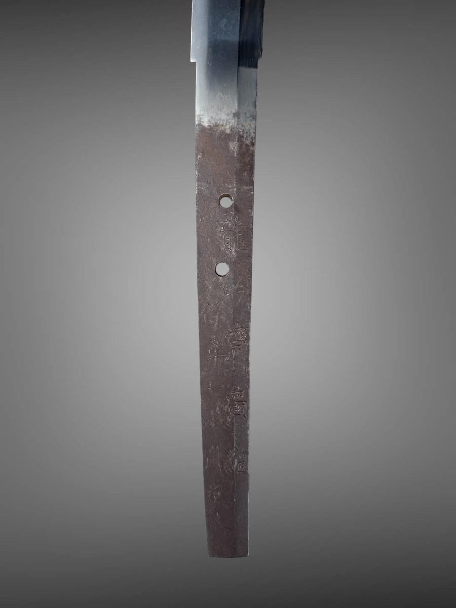 Sabre Japonais Katana signé de Ryuginsai Hirotsuna, daté 1863 - Certificat NBTHK Hozon.-photo-6
