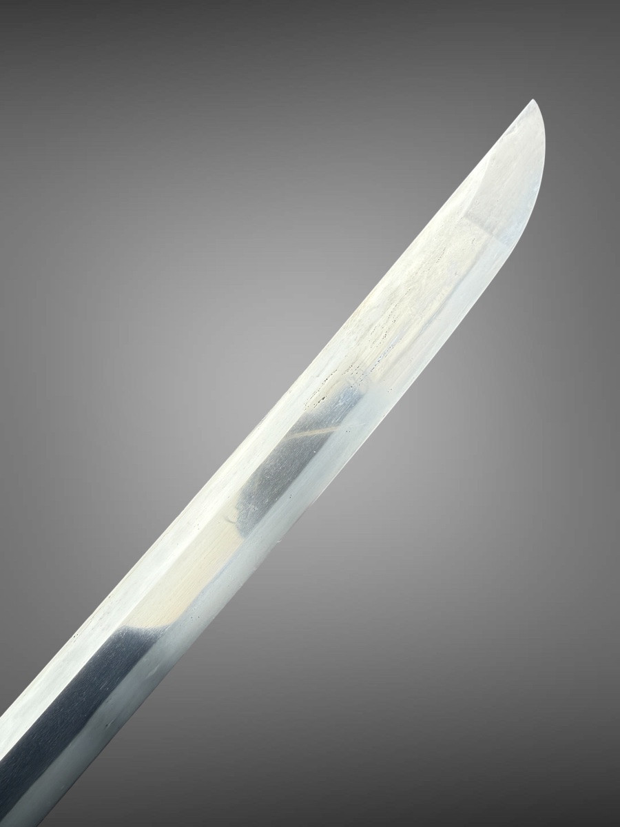 Sabre Japonais Katana signé de Ryuginsai Hirotsuna, daté 1863 - Certificat NBTHK Hozon.-photo-7