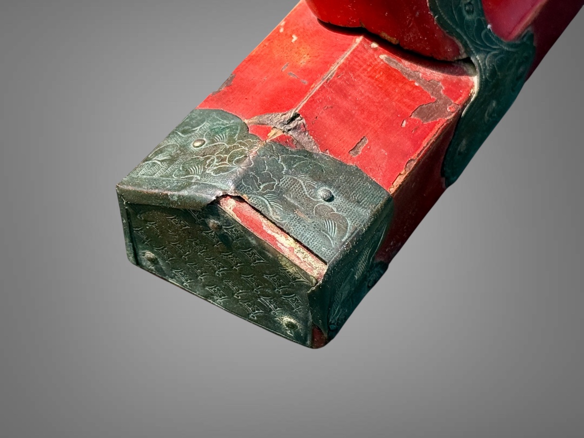 Temple Folding Armchair - Meiji Period (1868-1912).-photo-7