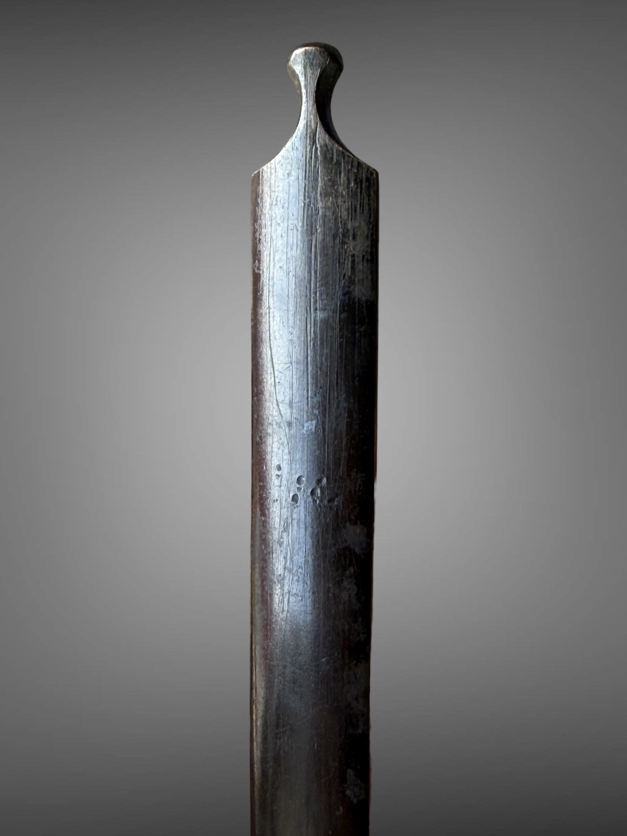 Shakudo Kogai Decorated With A Plum Blossom Branch, With Nbthk Certificate - Edo.-photo-2