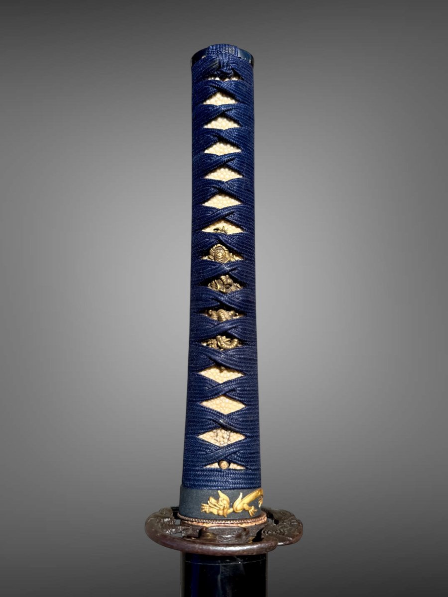 Sabre Japonais Katana, Signé - Début Edo (XVIIe Siècle). -photo-4