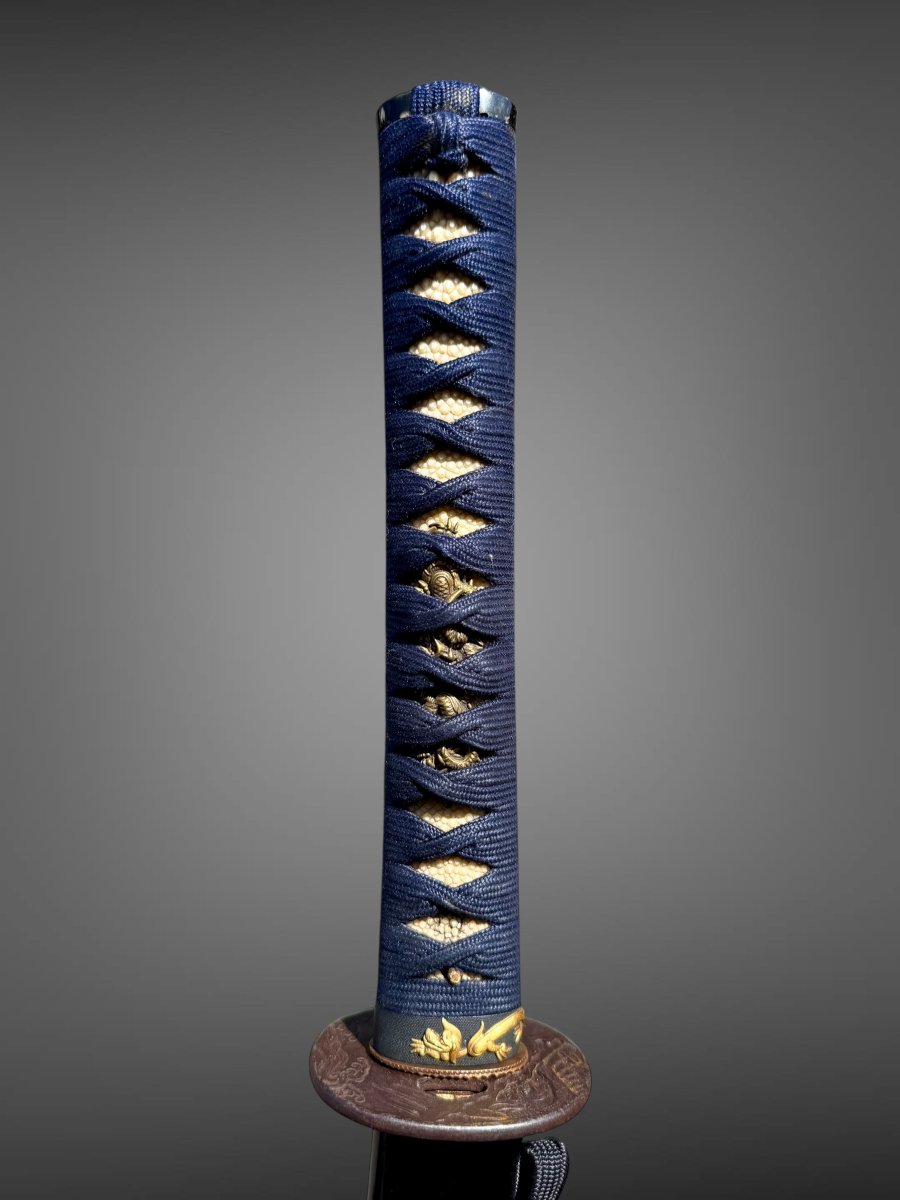 Sabre Japonais Katana, Signé - Début Edo (XVIIe Siècle). -photo-4
