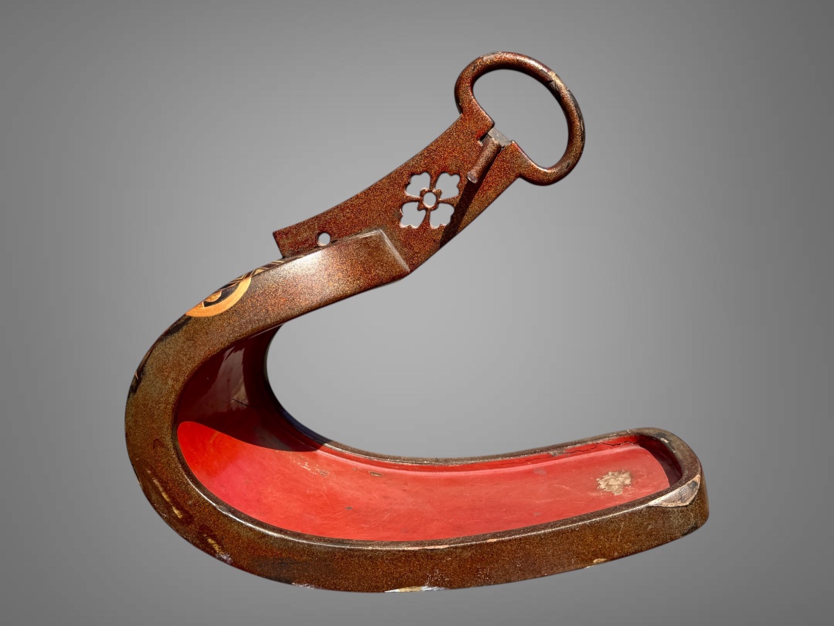 Paire d’étriers « Abumi » de samuraï - Période Edo (1603 - 1868).-photo-4