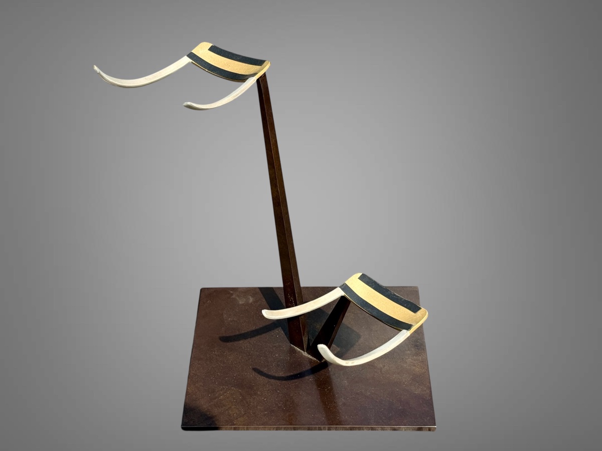 Paire d’étriers « Abumi » de samuraï - Période Edo (1603 - 1868).-photo-8