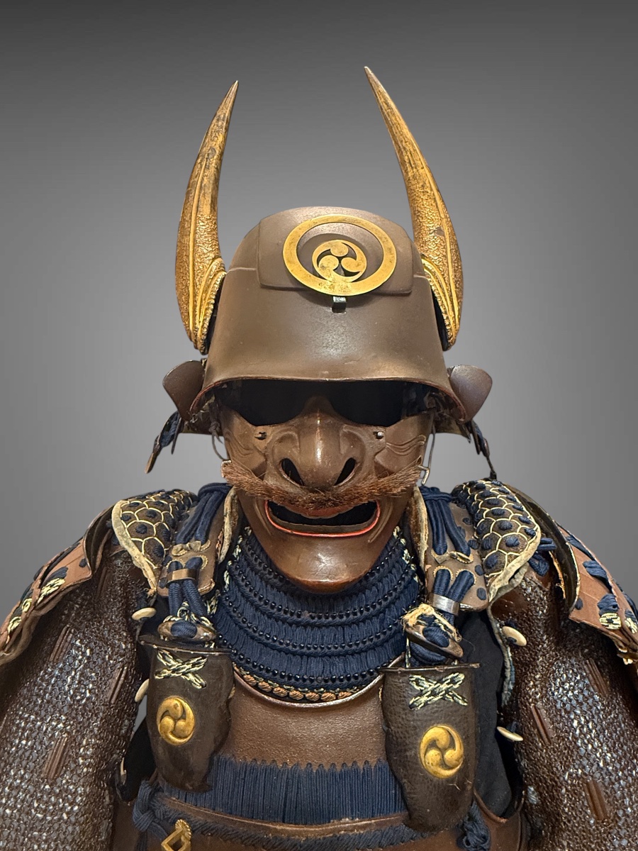 Armure Complète De Samuraï de type Owari Gusoku- Période Edo (1603-1868).-photo-2