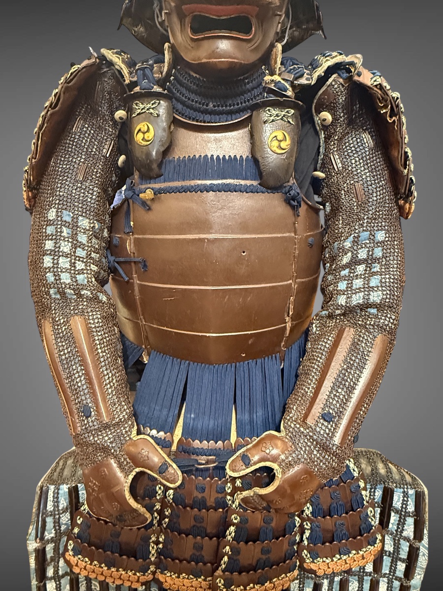 Armure Complète De Samuraï de type Owari Gusoku- Période Edo (1603-1868).-photo-3