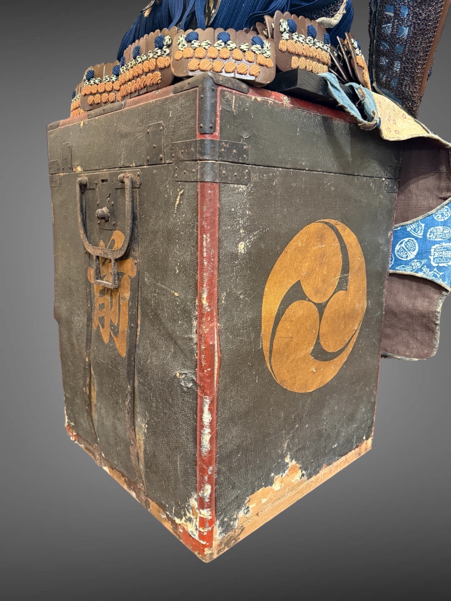 Armure Complète De Samuraï de type Owari Gusoku- Période Edo (1603-1868).-photo-5