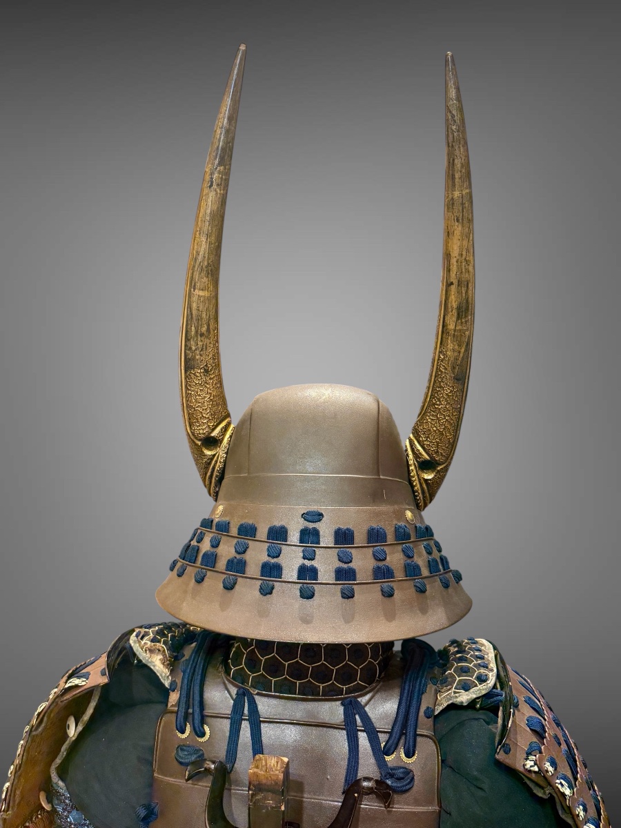 Armure Complète De Samuraï de type Owari Gusoku- Période Edo (1603-1868).-photo-6