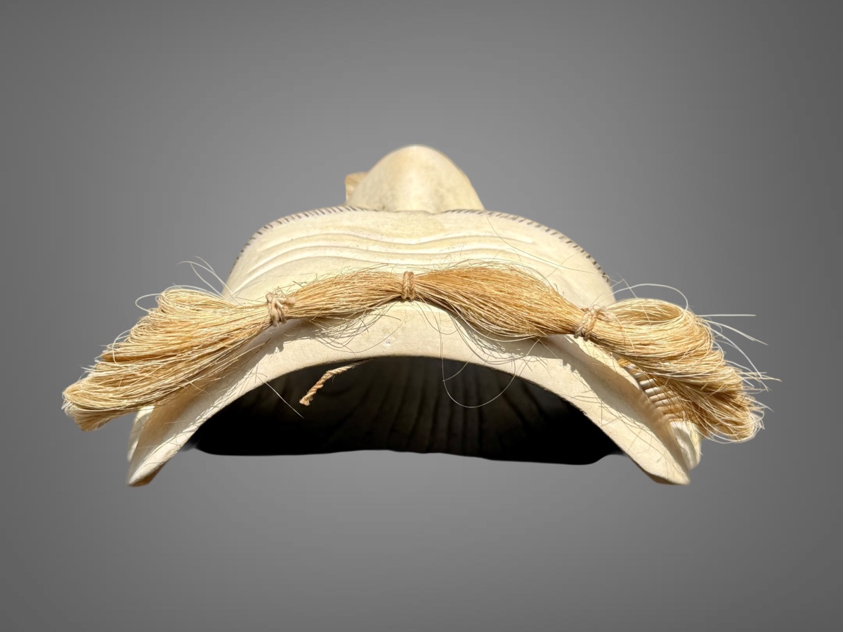 Masques De Théâtre Nô figurant un vieillard - Période Showa (1912-1989). -photo-7