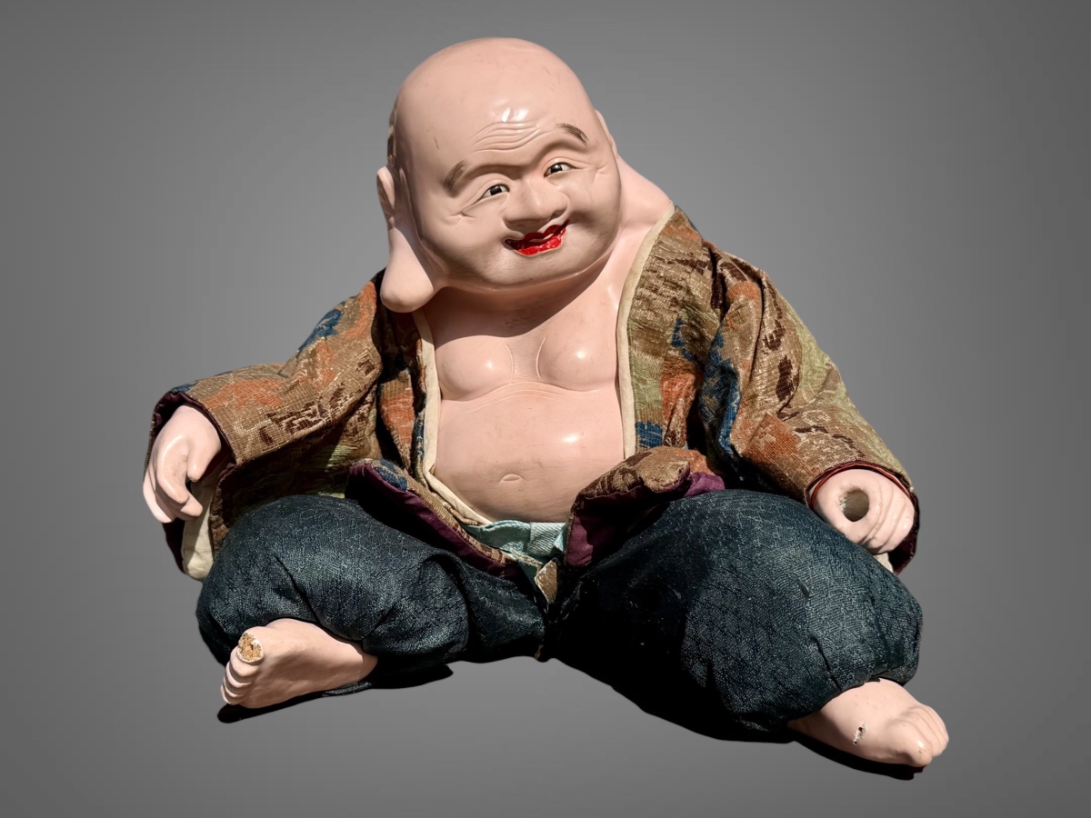 Musha Ningyô Doll Depicting The God Hotei - Edo Period (1603–1868).-photo-3