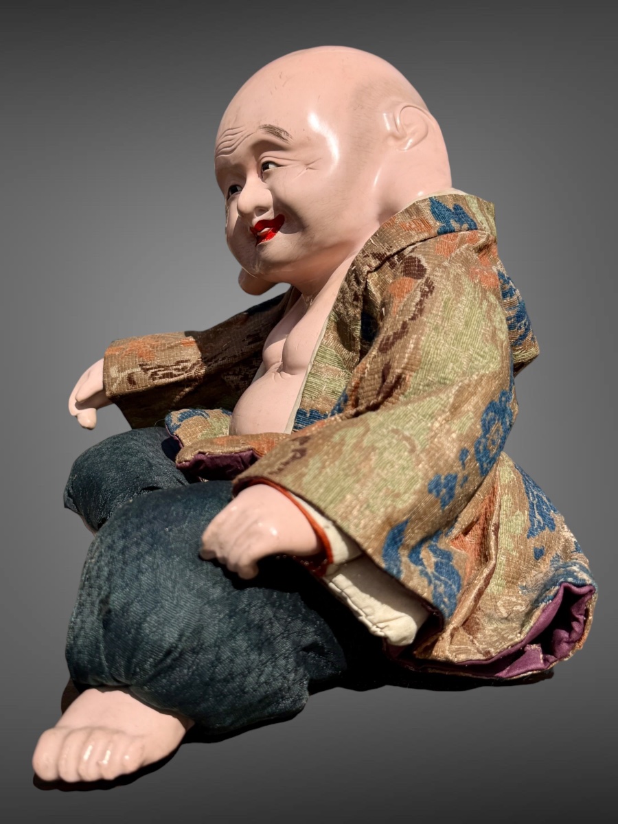 Musha Ningyô Doll Depicting The God Hotei - Edo Period (1603–1868).-photo-2