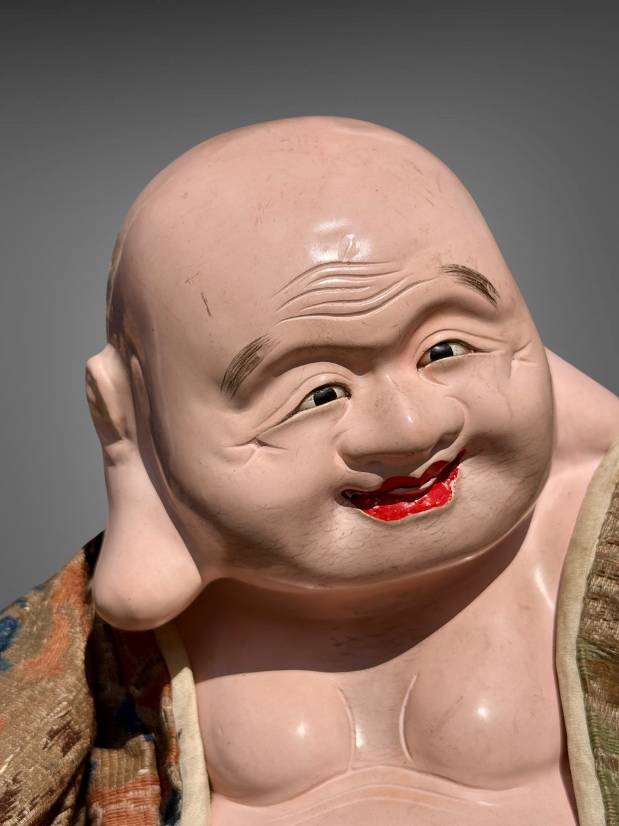 Musha Ningyô Doll Depicting The God Hotei - Edo Period (1603–1868).-photo-8