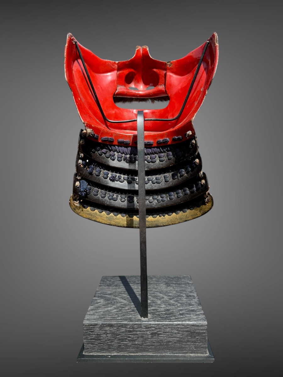 Demi Masque De Samuraï Mempo - Période Edo (1603-1868).-photo-3