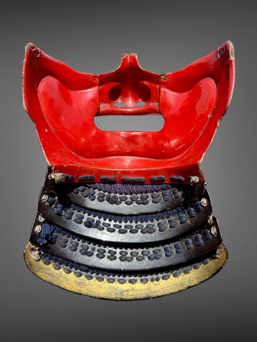 Demi Masque De Samuraï Mempo - Période Edo (1603-1868).-photo-2