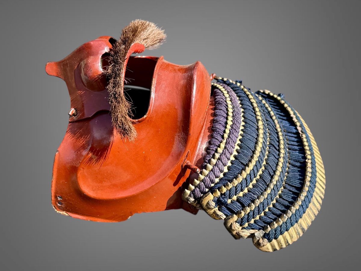 Demi Masque De Samuraï Mempo - Période Edo (1603-1868).-photo-3