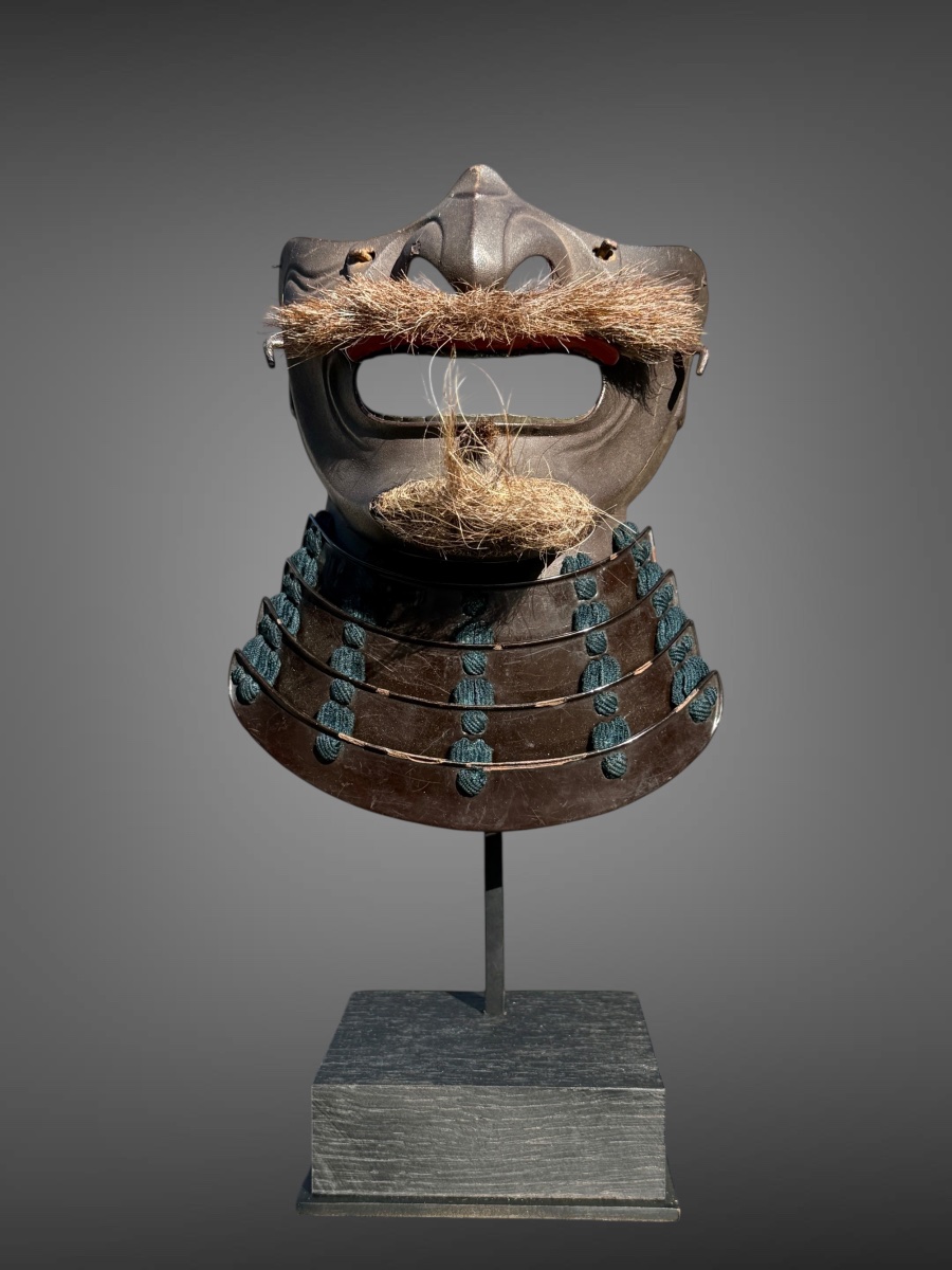 Samurai Mempo Half Mask - Edo Period (1603–1868).-photo-2