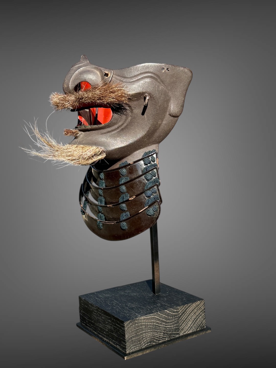 Samurai Mempo Half Mask - Edo Period (1603–1868).-photo-3