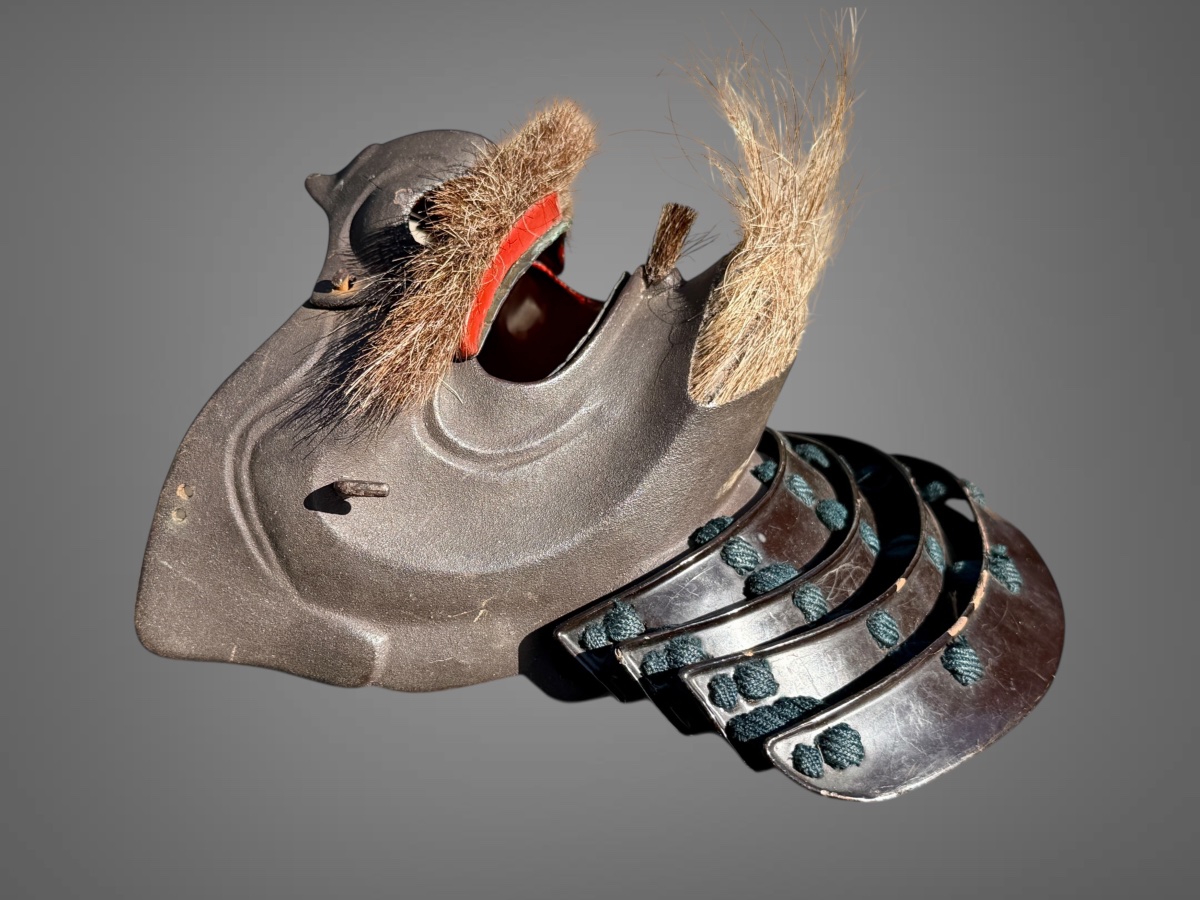 Samurai Mempo Half Mask - Edo Period (1603–1868).-photo-2