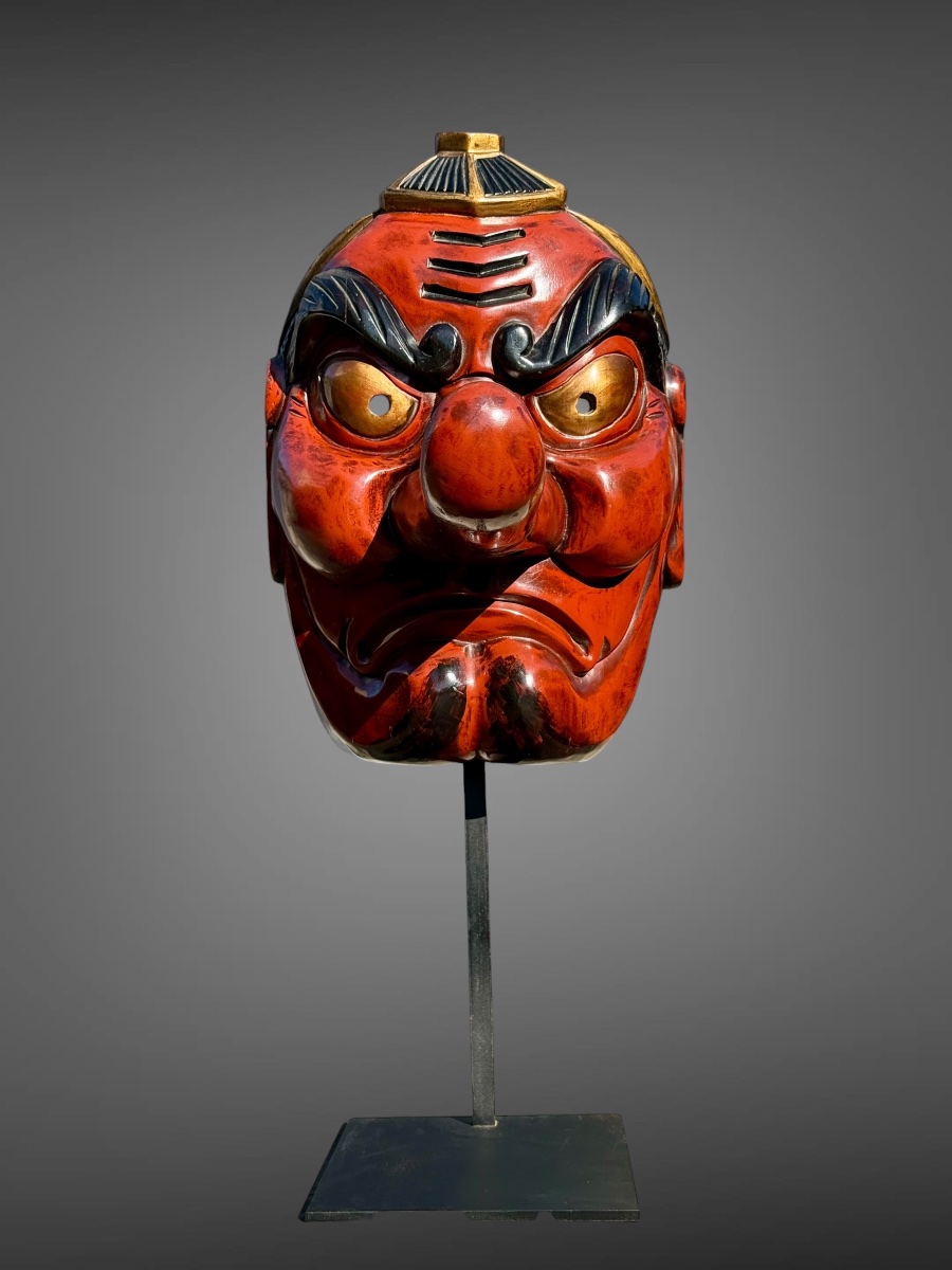Large, Highly Decorative Tengu Mask—showa Period (1912–1989). -photo-2