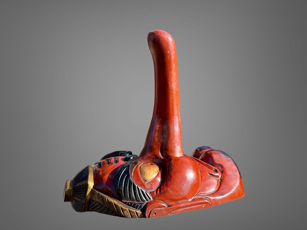 Large, Highly Decorative Tengu Mask—showa Period (1912–1989). -photo-5