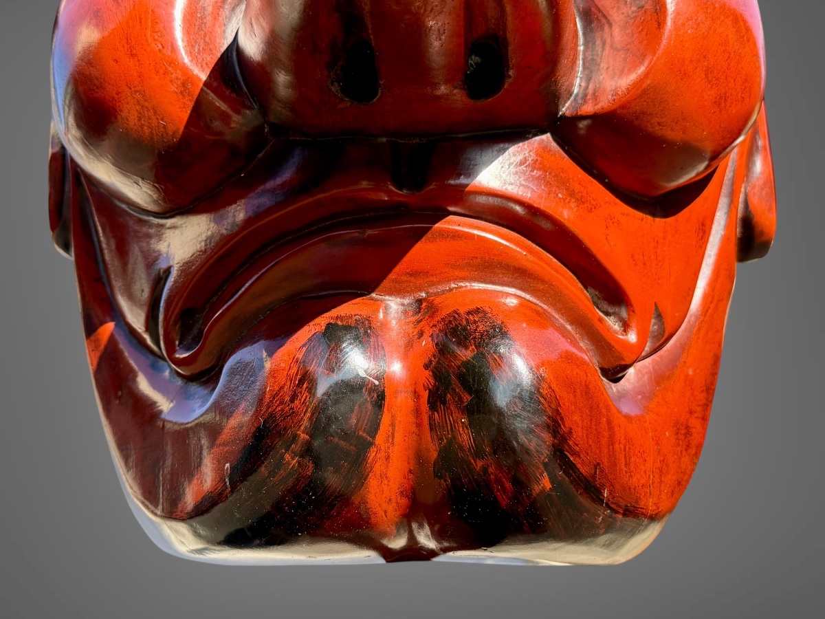Large, Highly Decorative Tengu Mask—showa Period (1912–1989). -photo-7