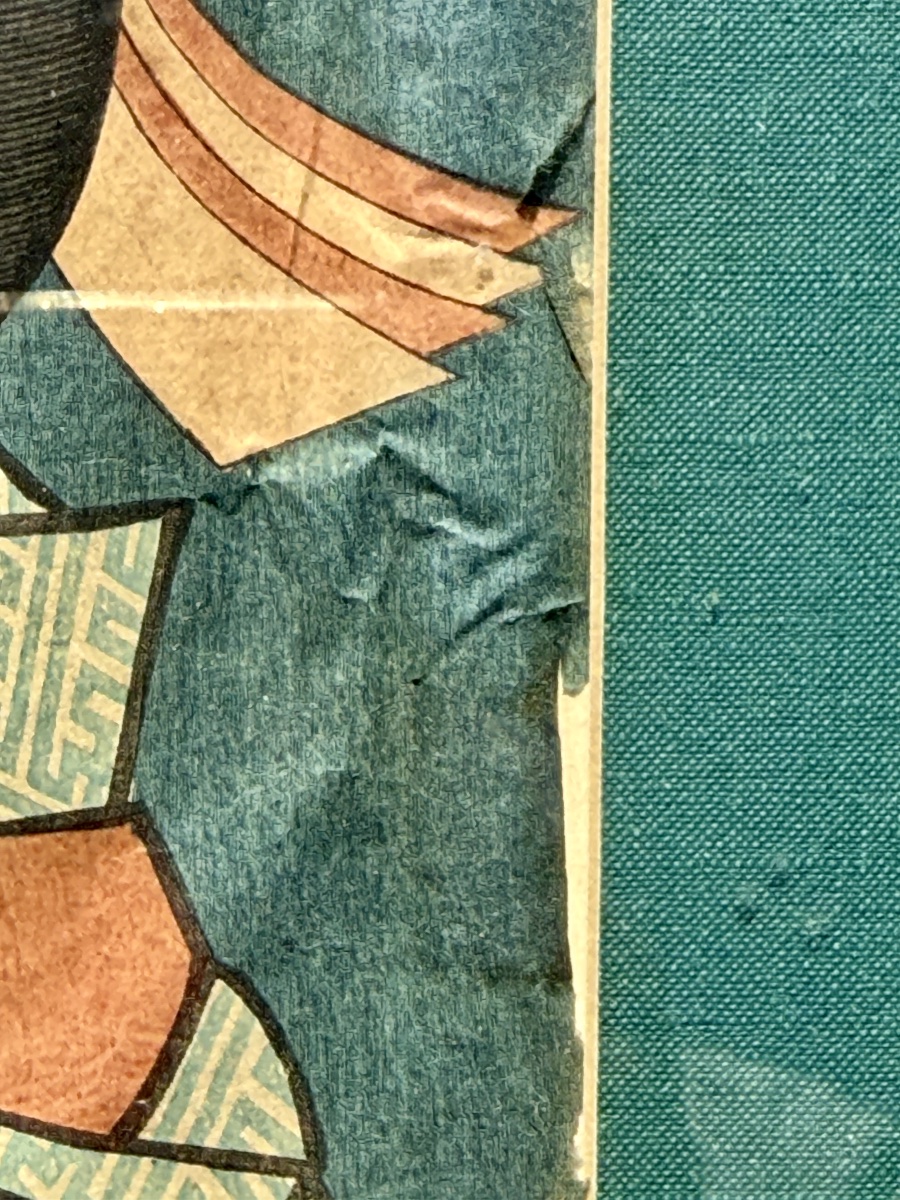 KUNISADA Utagawa - Estampe en diptyque figurant des acteurs de Kabuki -  Période Edo .-photo-4