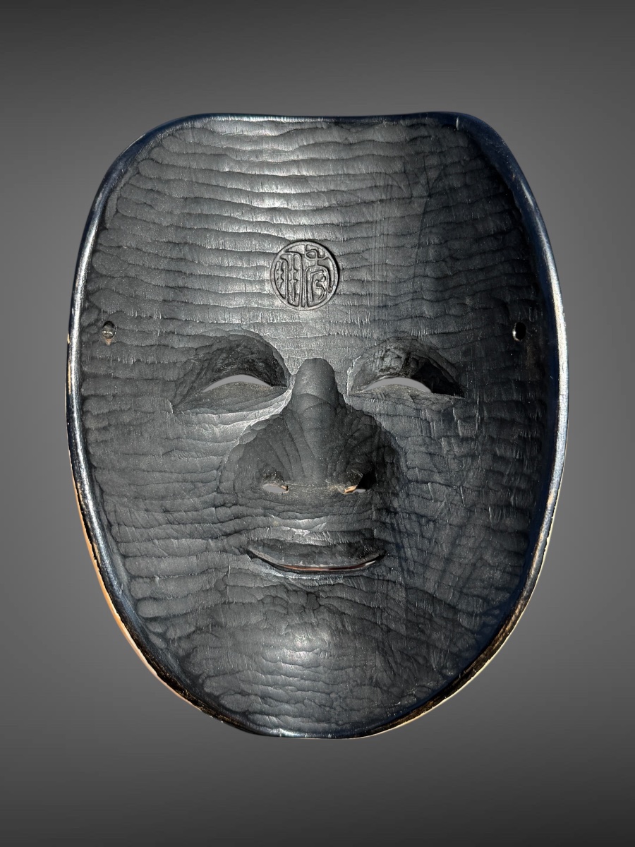 Masques De Théâtre Nô figurant Ebisu  - Période Showa (1912-1989). -photo-3