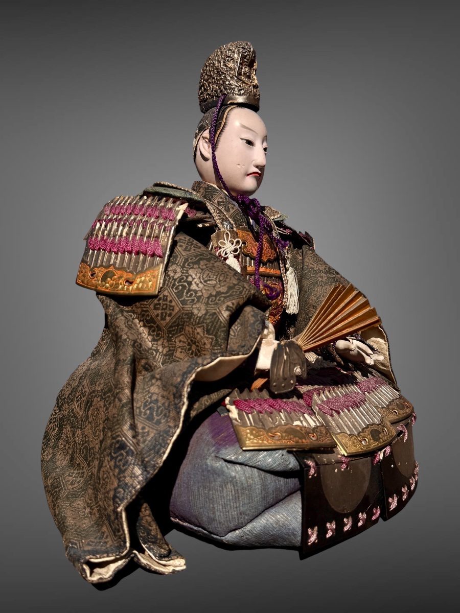 Poupées Musha Ningyô Figurant le chef des armees- Période Meiji (1868 - 1912).-photo-2