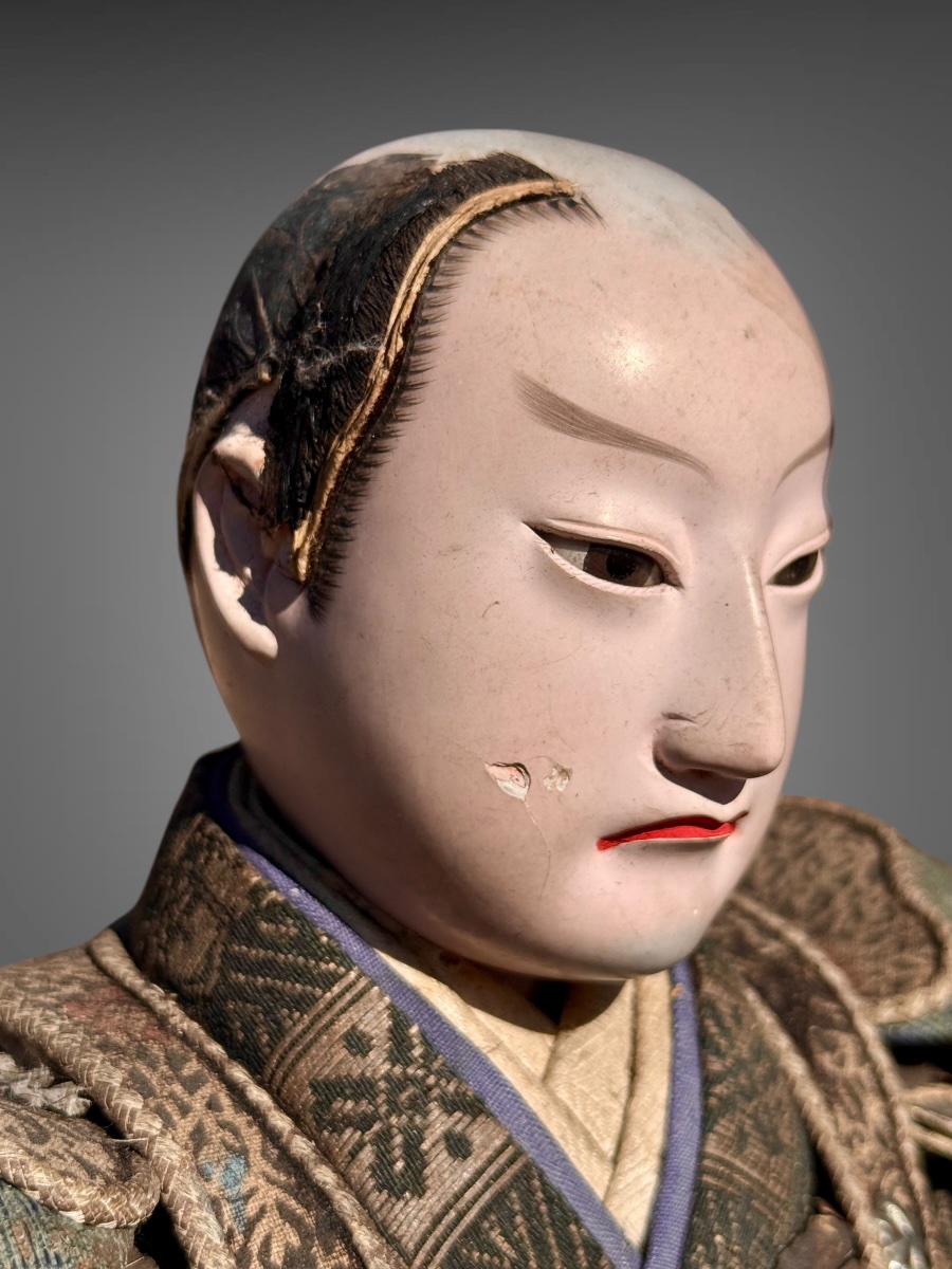 Poupées Musha Ningyô Figurant le chef des armees- Période Meiji (1868 - 1912).-photo-7