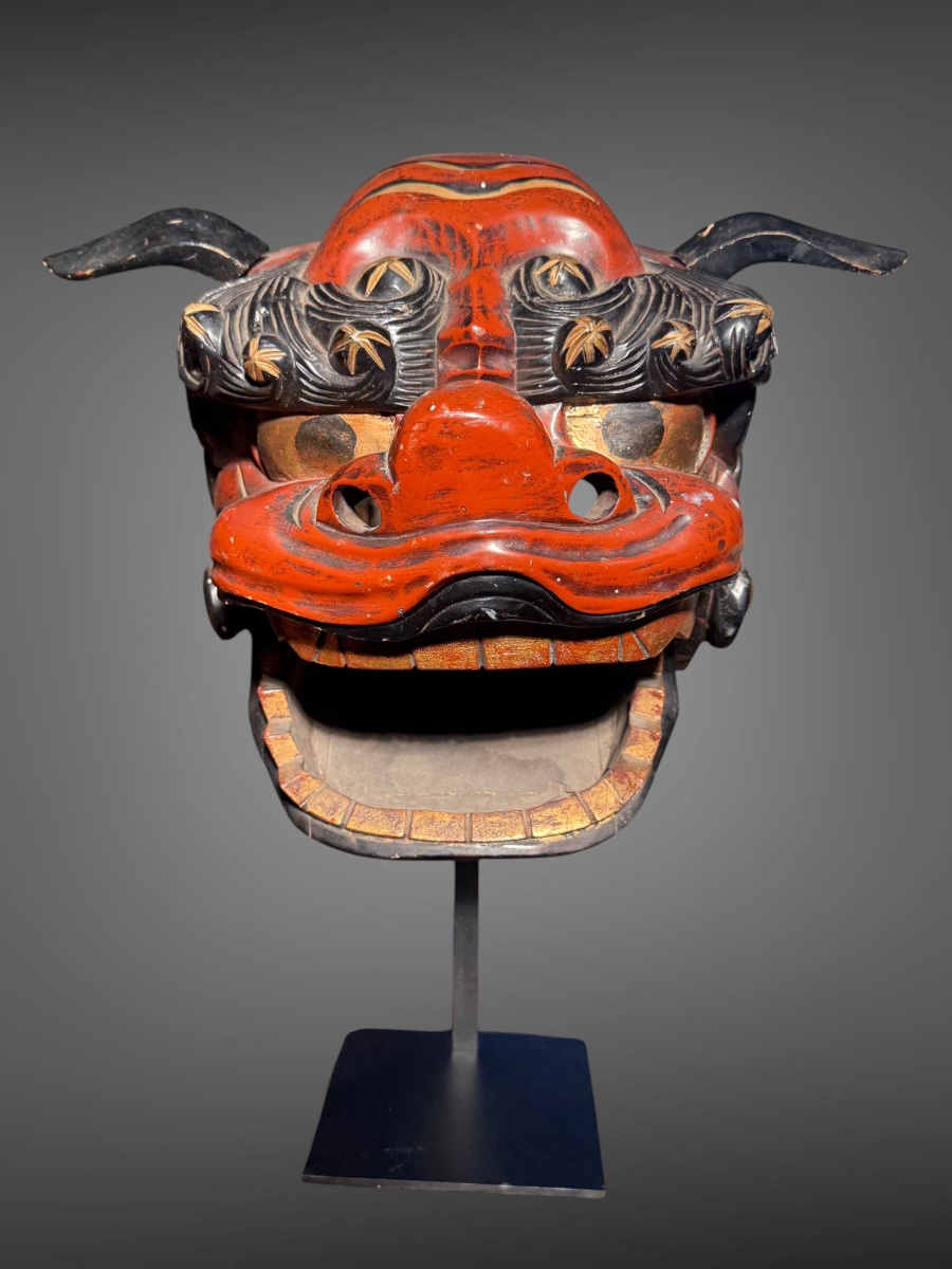 Shishi-mai Mask - Meiji Period (1868–1912). -photo-2