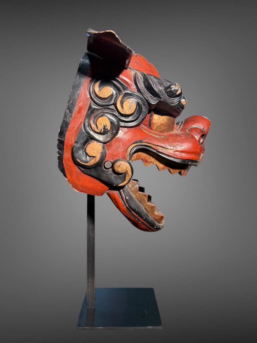 Shishi-mai Mask - Meiji Period (1868–1912). -photo-4