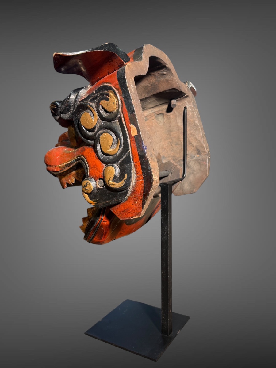 Shishi-mai Mask - Meiji Period (1868–1912). -photo-3