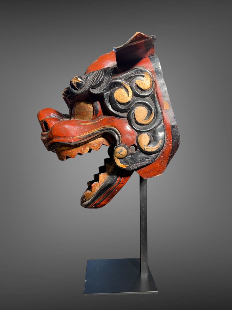 Shishi-mai Mask - Meiji Period (1868–1912). -photo-4