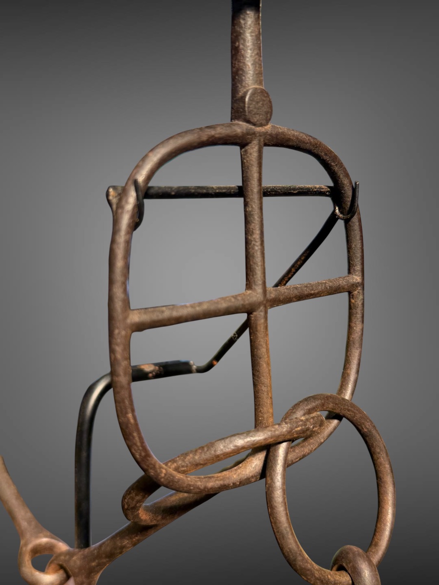 Wrought-iron "kutsuwa" Horse Bit—edo Period (1603–1868).-photo-2