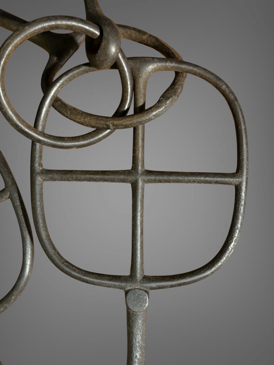 Wrought-iron "kutsuwa" Horse Bit—edo Period (1603–1868).-photo-6