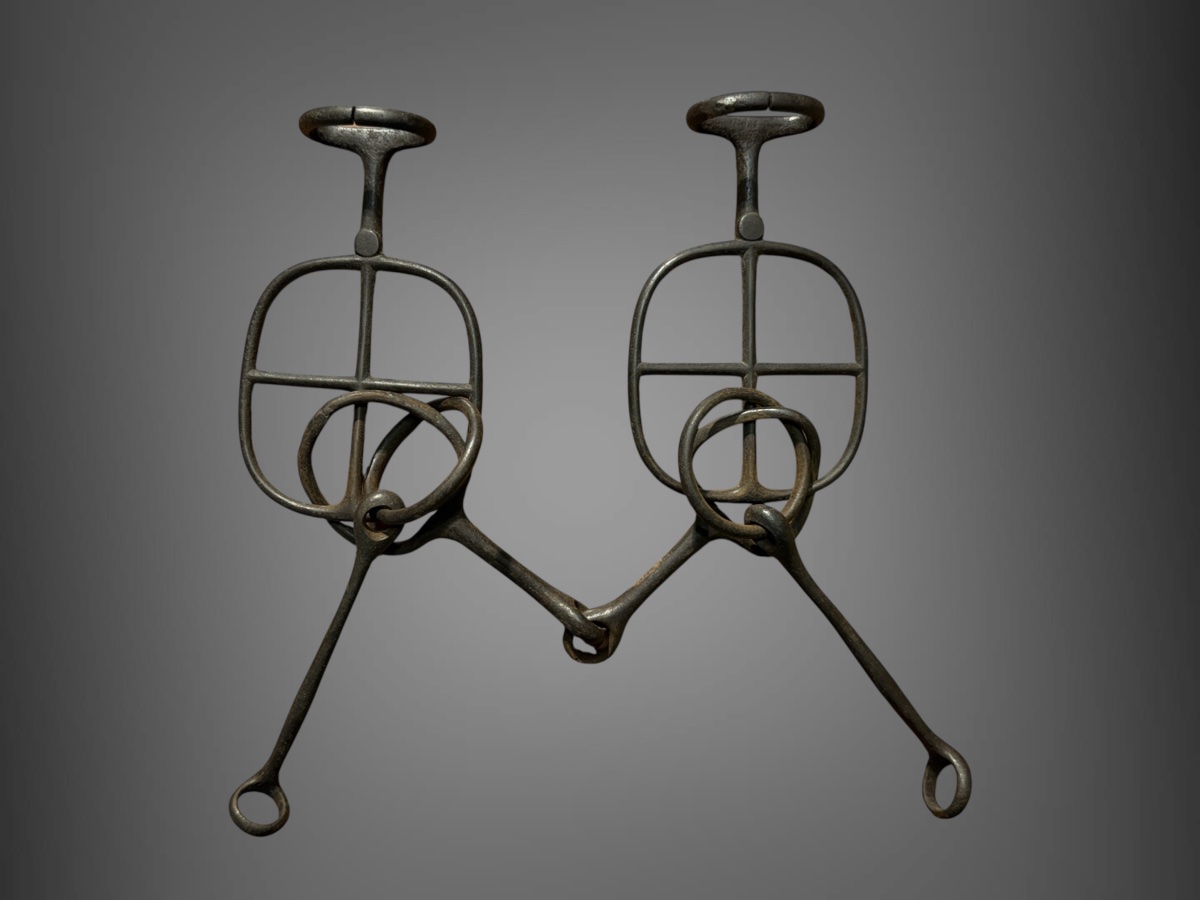 Wrought-iron "kutsuwa" Horse Bit—edo Period (1603–1868).-photo-8