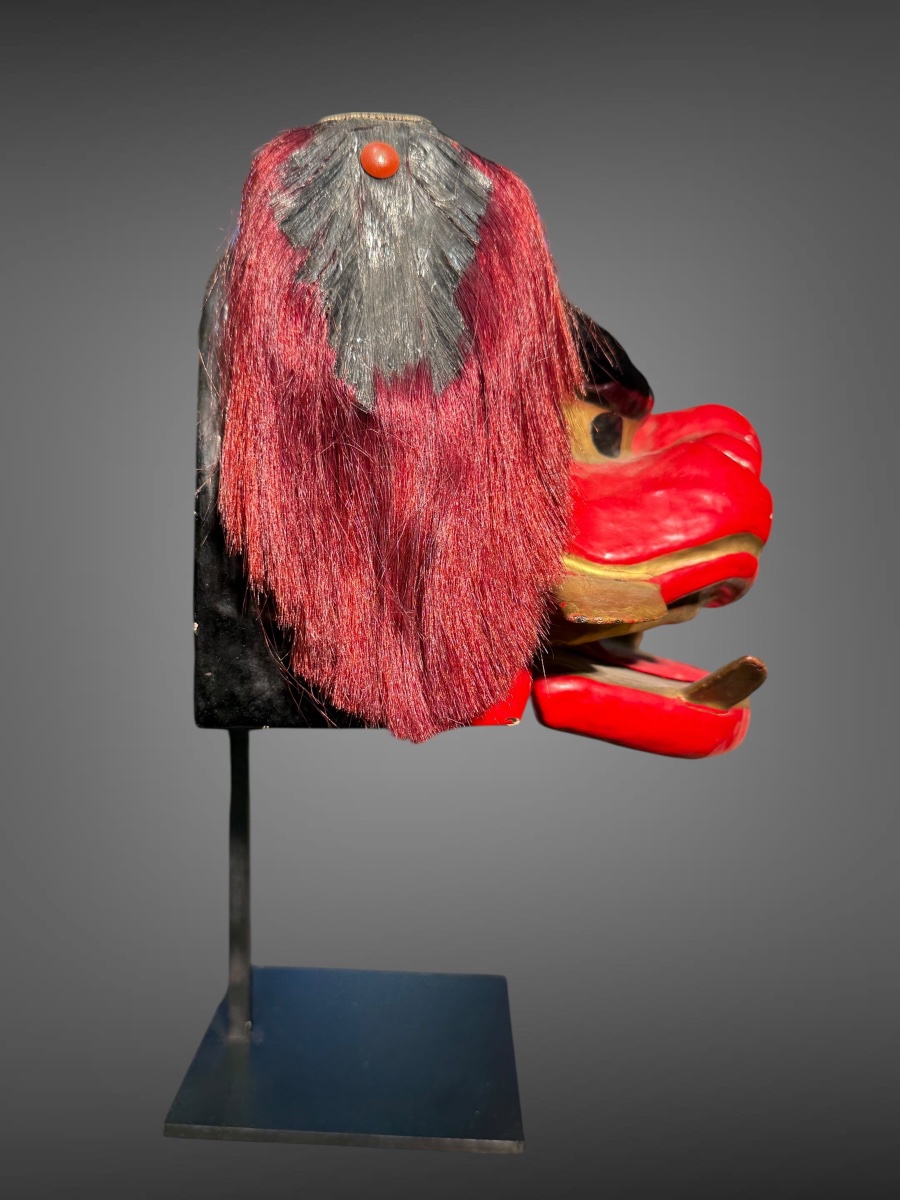Small Shishi-mai Mask - Showa Period (1926–1989). -photo-1