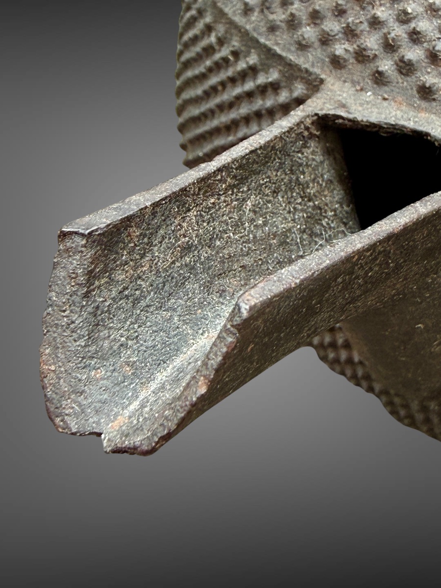 Bouilloire à saké en fonte de fer de type choshi - Période Meiji (1868-1912).-photo-5