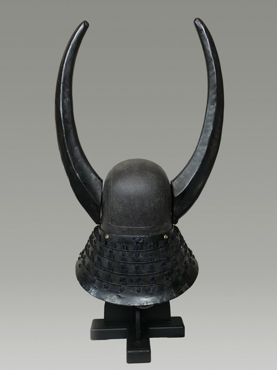 Casque De Samourai , Kabuto Etchu Japon Mileu Edo-photo-5