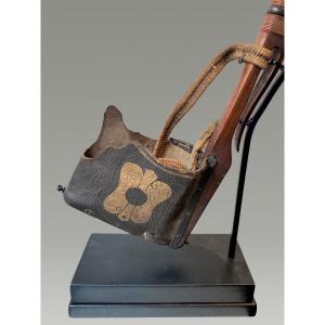 Samurai Archery Quiver Edo Period Leather And Wood