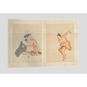 Album Shunga De Huit Encres érotiques - Période Edo. 