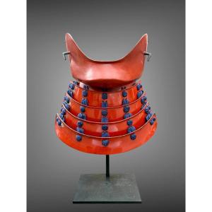 Hampo Samurai Half Mask - Edo Period (1603-1868).