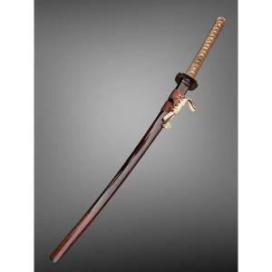 Sabre Japonais Katana signé de Ryuginsai Hirotsuna, daté 1863 - Certificat NBTHK Hozon.