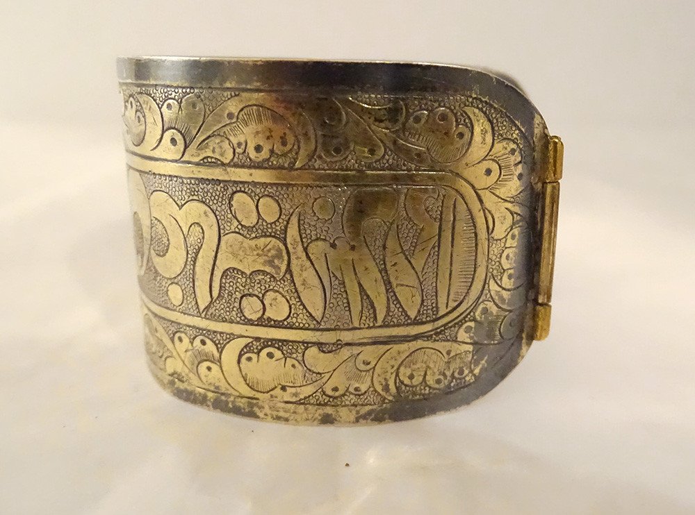 Bracelet Argent Massif Russe Vermeillé Simbirsk 27,23gr XIXème Siècle-photo-3