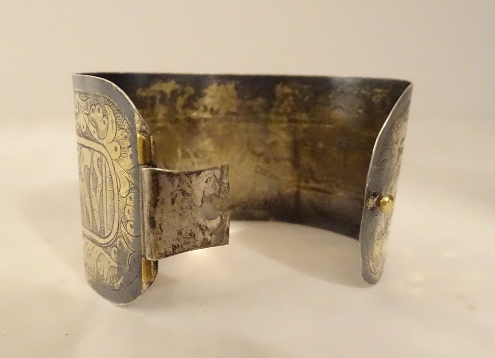 Bracelet Argent Massif Russe Vermeillé Simbirsk 27,23gr XIXème Siècle-photo-4
