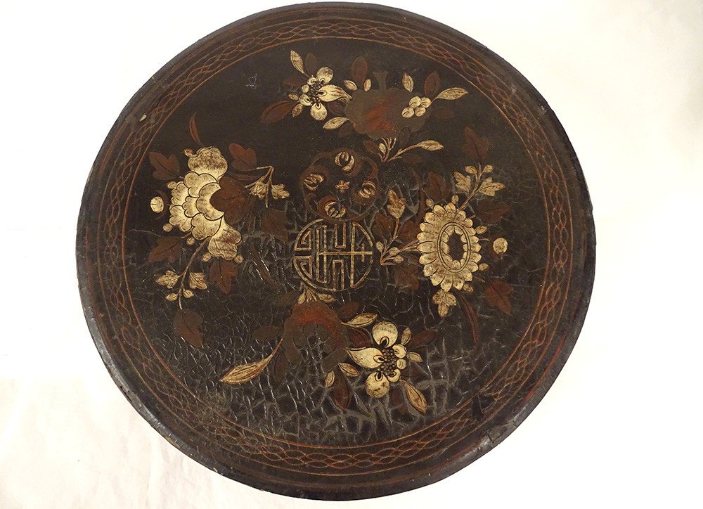Lacquered Wood Box Porcelain Hors d'Oeuvre Service China Napiii Nineteenth-photo-3