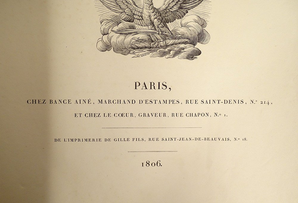 Cérémonies Fêtes Sacre Couronnement Napoléon Ier Gravures Paris Bance 1806-photo-4